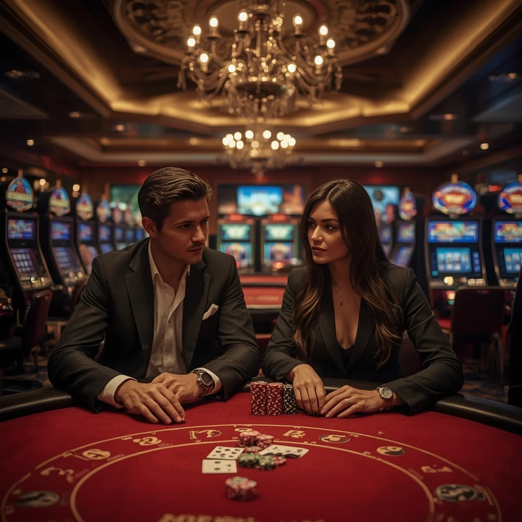Deux joueurs de poker dans un CBet Casino